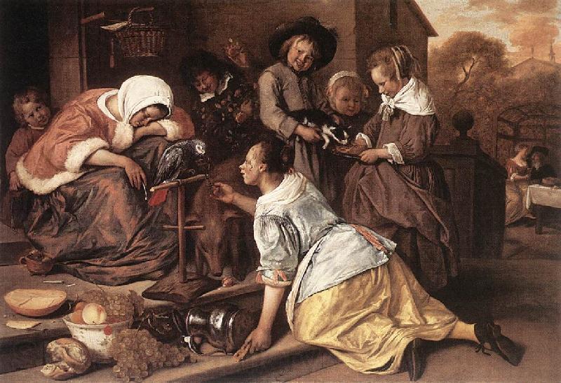 Jan Steen The Effects of Intemperance Spain oil painting art